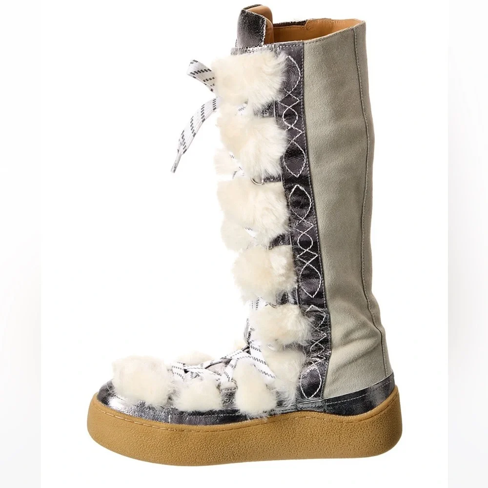Free People Wilder Mukluk Suede & Shearling Boot